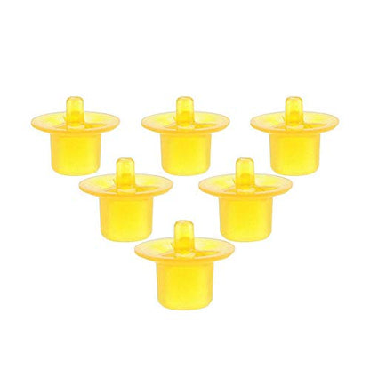 TOPINCN Beekeeping Queen Rearing Cell Cups Plastic Harmless Bee Keeper Equipment Tool Apiculture Supply Hive Frame Accessories 50pcs (Yellow)