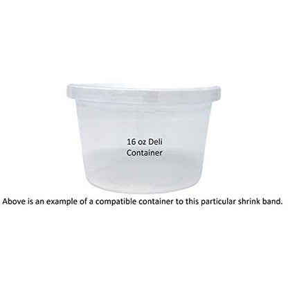 Shrink Band Assorted Sample Pack for All Bottles and Containers (Large) - size: Large (3" - 4 1/2" Diameter)