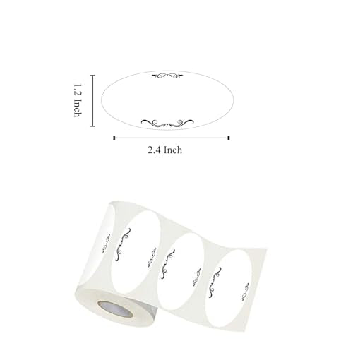 300Pcs Food Labels Kitchen Labels for Food Containers 2 x 1 Inch Removable Freezer Pantry Canning Labels Water Oil Tear Resistant Labels for Restauran Frige, Jam, Mason Jars Containers