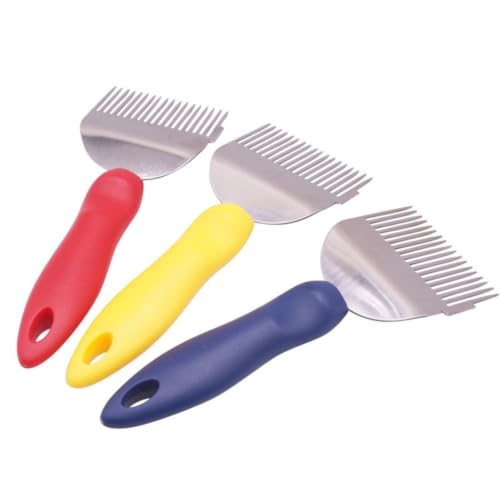 Plastic Handle Scraper Knife for Honeycomb Frames, Lightweight Apiary Accessory for Easy Extraction (red) - color: Red
