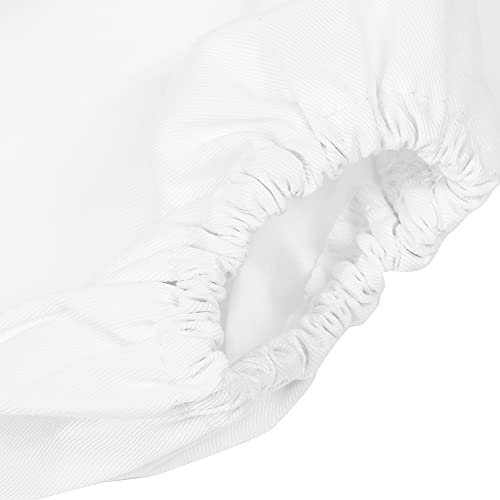 Yosoo Beekeeping Protective Veil Jacket with Double Zippers Hat Veil Breathable Polyester Cotton Bee Suit for Beekeeping Accessory (White) - color: White