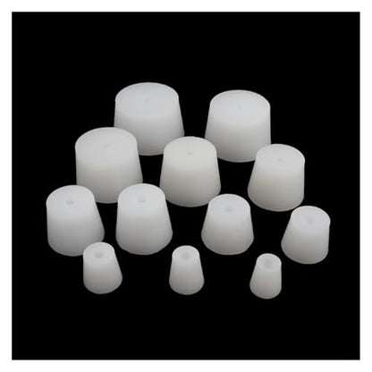 Wires and Cables Silicone Plug Stoppers with Hole for Airlock Valve Brew Wine Food Grade Silicone Rubber Stopper,2pcs/lot Wires and Cables(Size 9 with Hole) - color: Size 9 With Hole