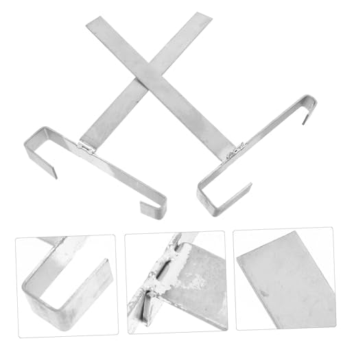 Yardwe 2Pcs Stainless Steel Beekeeping Frame Holder Stand Durable Bee Frame Perch Support Tool Multi Functional Hive Frame Storage for Beekeepers Reliable Beekeeping Supplies