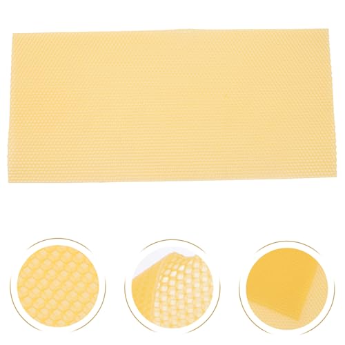 Veemoon 30pcs Beeswax Beehive Foundation Sheets Honeycomb Base for Beekeeping Supplies 41.5×19.5cm Natural Bee Comb Frames for Honey Hive Equipment
