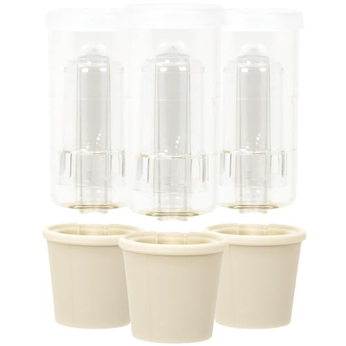 Buon Vino Transparent Airlock Set of 3 w/Rubber Bungs, Brewing & Carboy Airlocks for Beer, Wine, and More, Fermentation Airlock Kit - size: 3 Pack