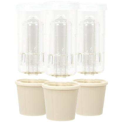 Buon Vino Transparent Airlock Set of 3 w/Rubber Bungs, Brewing & Carboy Airlocks for Beer, Wine, and More, Fermentation Airlock Kit - size: 3 Pack