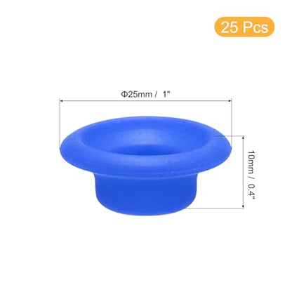uxcell 25 Pcs Silicone Rubber Gaskets Washer, High Pressure Leak-proof Beer Bottle Gasket Seals Top Washers for Swing Flip Beer Soda Bottle, Blue - color: Blue