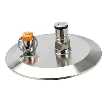 Stainless Steel Brewing Tool End Cap with Ball Post Homebrewing Conical Fermenter Accessories Dry Hoppers Accessory