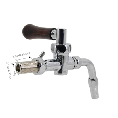 Czech Pilsner Style Side Pull Beer Tap Faucet - G5/8" Flow Control for Homebrew and Craft Beer Kegerators