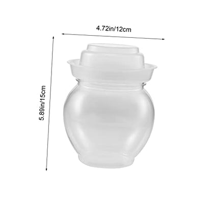 Unomor Kitchen Sealed Pickle Jar Airtight Fermenting Container for Kimchi Storage Jar Inner Lid for Dried Fruits Honey