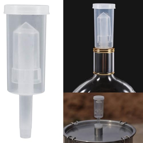 ABOOFAN 3-Piece Homebrew Fermentation Kit 3-Way Fermentation Valve Sturdy Plastic High Transparency Suitable for Wine Making and Brewing Supplies - size: 12.00X3.80X3.80CM