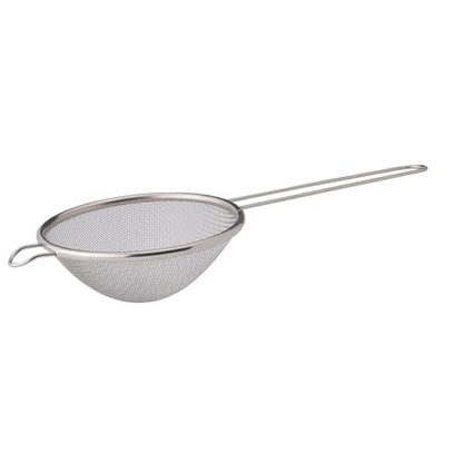 HIC Kitchen Fine Mesh Strainer With Helper Handle, 18/8 Stainless Steel, 5.5-Inch, For Sifting, Draining, And Straining Pasta, Rice, Soups, And Sauces - size: Mesh, 5.5-Inch