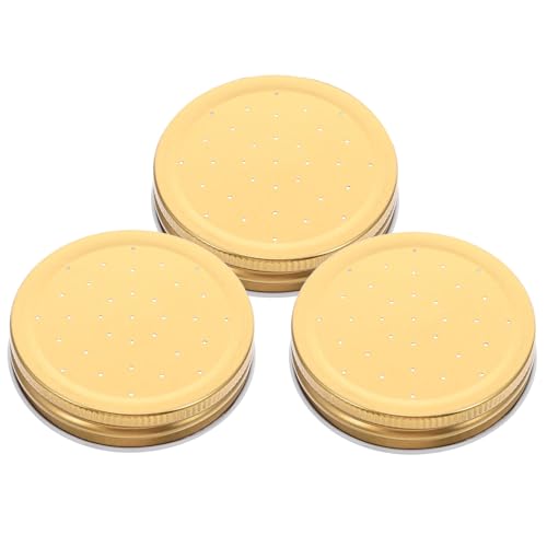 PartyKindom 3pcs Bee Feeder Top Replacement Lids for Beehive Entrance, Metal Material with Steady Water Supply and Effortless Setup, for Beekeeping Equipment and Bee Watering Station