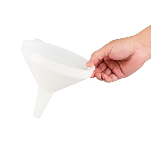 Restaurantware-Met Lux 24-ounce Plastic Funnel, 1 Plastic Funnel - Precise Spout, White Pouring Tool, Wide Spout, For Transferring Ingredients - size: 24 oz, style: Funnel