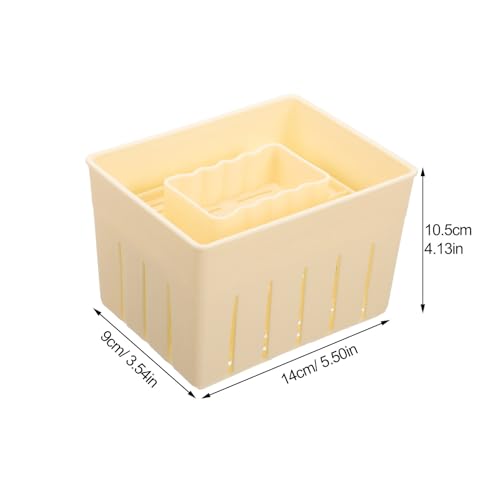 Yardwe Tofu Press Mold 3 Sets Tofu Maker with Lid Cheese Press for Cheese Making Tool for Homemade Smooth Interior 5.51 X 4.13 X 3.54 in