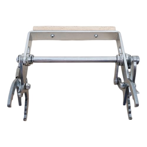Bee Hive Frame Grip, Secure Lifting Control, 4.8x4.72 inches, Stainless Steel Frame Gripper, Beekeeping Hive Lifter Tool, Wooden Handle, for Honey Harvesting Inspection Beekeepers