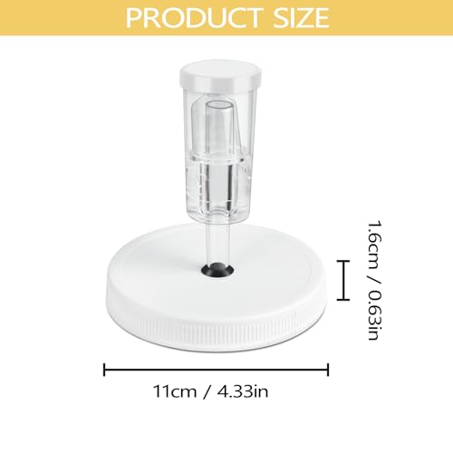 Artcome 18 PC Airtight 1 Gallon Fermentation Lid with Airlock - Transform Gallon Jar Into a Fermenter - Perfect for Pickles, Hard Kombucha, Beer, Wine, Cider - Gallon Lid with Econolock Airlock - size: 4 airlocks + lids
