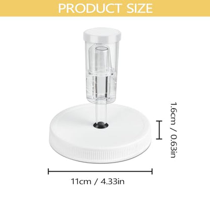 Artcome 18 PC Airtight 1 Gallon Fermentation Lid with Airlock - Transform Gallon Jar Into a Fermenter - Perfect for Pickles, Hard Kombucha, Beer, Wine, Cider - Gallon Lid with Econolock Airlock - size: 4 airlocks + lids