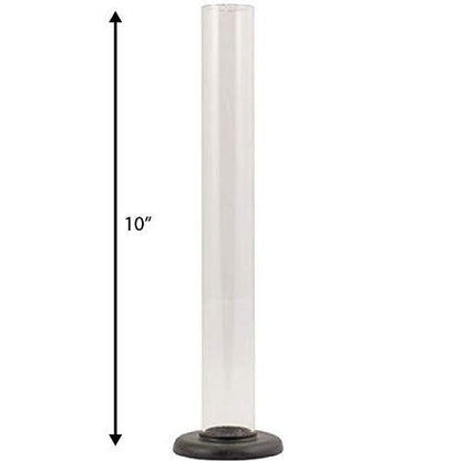 Fermtech 10" Hydrometer Test Jar for Beer or Wine Sampling, Plastic bu Ubrewusa - size: 10 inch