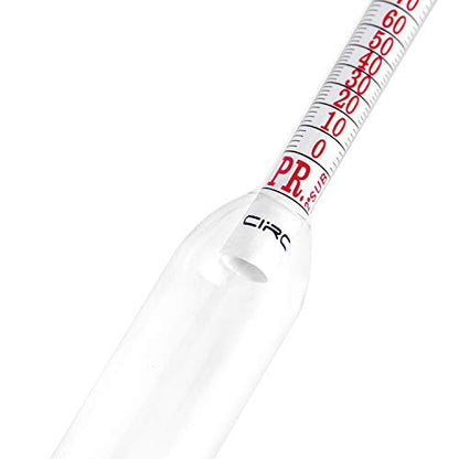 Circrane 0-200 Proof & Tralle Alcohol Hydrometer, Accurate Tester for Liquor, Distilling Moonshine Alcoholmeter - style: 0-200 Hydrometer