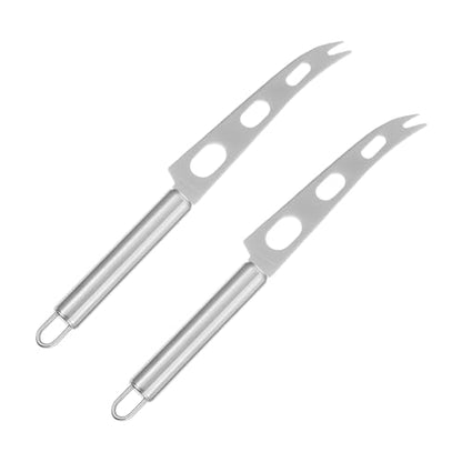 POPETPOP 2pcs Stainless Steel Cheese Spatula Ergonomic Butter Spreader Knife for Baking Serving and Entertaining Lightweight and Kitchen Tool