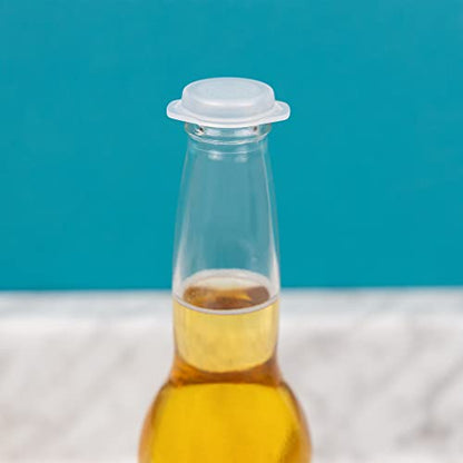 Linden Sweden Bottle Cap Covers - Reusable Plastic Soda and Beer Bottle Caps to Prevent Drink Spillage - Dishwasher Safe - Made In Sweden - Set of 10-3.25W x 6H Inches (Pack of 2) - size: 10 Piece (Pack of 2)