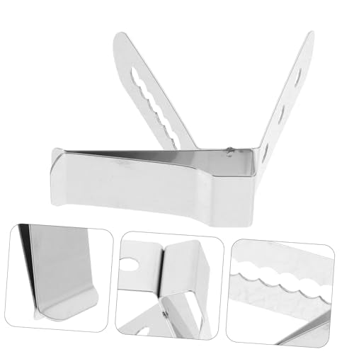 3 pcs Stainless Steel Thermometer Clip Holder for Cooking BBQ and Candy Making Probe Holder for Milk Syrup and Beverages Lightweight and Easy to Carry Present for Friends and