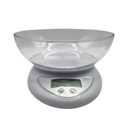 Weight Food Scale Smart Digital Kitchen Scale with Detachable Bowl 5KG X 1g, Weight Grams and Ounces for Coffee, Baking, Cooking