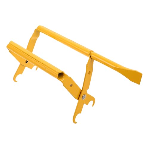 Angoily Bee Hive Frame Holder Yellow Stainless Steel Frame Lifter Tool with Plastic Grip and Beehive for Hive Inspections and Beekeeping