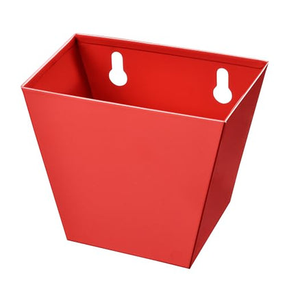 Red Bottle Cap Catcher Wall Mount Beer or Soda Top Bucket for Post Cooler - color: Red