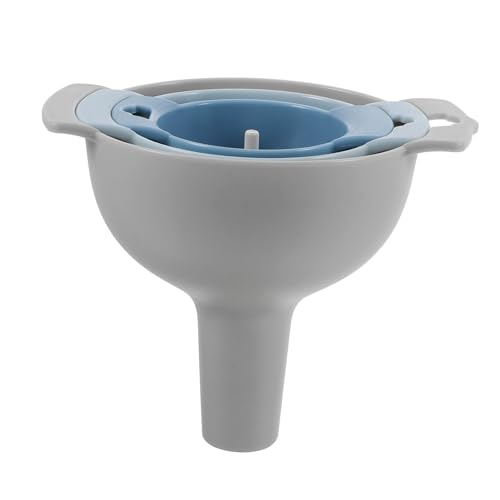 Multi-Function Funnel Set Large Mouth Kitchen Oil and Liquid Dispenser Plastic Filter for Canning and Cooking Convenient for Home Use