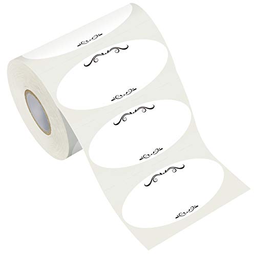 500 Removable Freezer Pantry Canning Labels Set Water Oil Resistant with Perforation Line for Food Containers Jars Kitchen Restaurant Storage Organization - style: Style 1