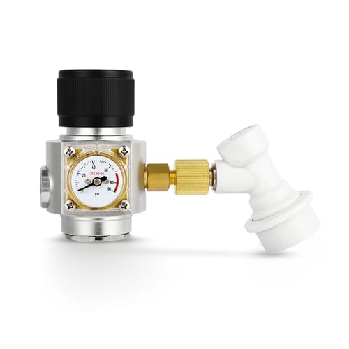 Home Brewing 90PSI Mini Co2 Charger Kit, Homebrew Beer Keg Co2 Regulator with Gas Ball Lock Disconnect, 7/16'' Thread Portable Gas Regulator Wine Accessories(Type 2) - color: Type 1