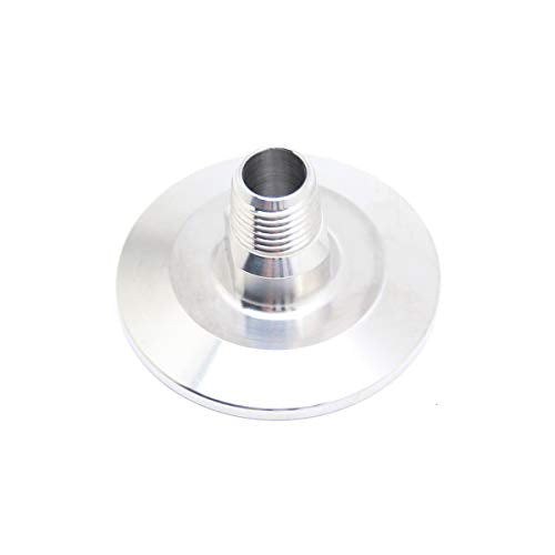 QiiMii 1.5 Inch Tri Clamp Tri Clover Fittings to NPT 1/4 Inch Male Thread Adaptor, Stainless Steel 304 - size: TC 50.5 x 1/4"