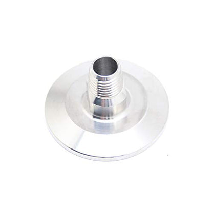 QiiMii 1.5 Inch Tri Clamp Tri Clover Fittings to NPT 1/4 Inch Male Thread Adaptor, Stainless Steel 304 - size: TC 50.5 x 1/4"