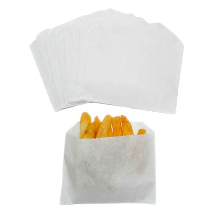 Regency Wraps Grease-Resistant French Fry Bags, Snack Pouches, 50 Pack - size: Pack of 50, style: French Fry Bag