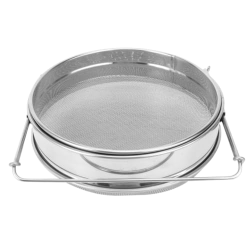 LIFKOME Stainless Steel Honey Filter Tool Double Layer Sturdy Beekeeping Equipment Metal Honey Strainer and Time Saving in Beekeeping