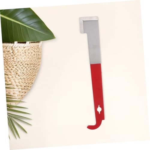 Abaodam 3pcs Stainless Steel J Shaped Hive Tool Essential Frame Lifter and Scraper Equipment for Beekeepers Durable Bee Hive Frame Maintenance Tool