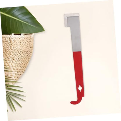 Abaodam 3pcs Stainless Steel J Shaped Hive Tool Essential Frame Lifter and Scraper Equipment for Beekeepers Durable Bee Hive Frame Maintenance Tool