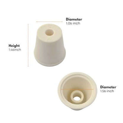 FastRack 3-Piece Airlock Set for Fermentation (Set of 2) | Includes Transparent Airlocks and Drilled Rubber Stoppers – Hydrolocks for Fermenting Beer, Wine, Mead, and More | Fits Carboys & Fermenters