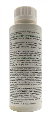 1 X BTF Iodophor Sanitizer - 4 oz.