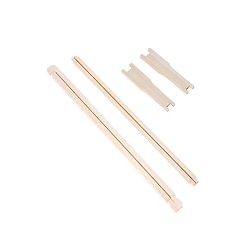 BeeCastle 10-Pack Beehive Bee Frames Waxed Foundation with Complete Unassembled Commercial Frames, 6-1/4-Inch (Yellow) | medium super beehive frames with foundations - size: 10-Pack