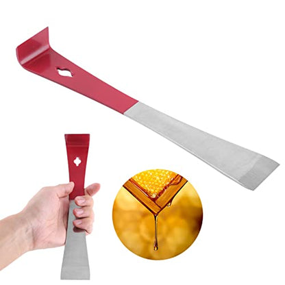 2PCS Stainless Steel Hive Scraper Tools, Flat Bar Pry Bar Beekeeping Tools Beekeeping Supplies Pry Trim Equipment