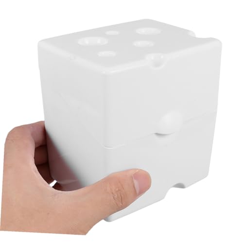Cheese Storage Box with Flip Abs Lid, Airtight Cheese Saver for Refrigerator, White Food Storage Container for Kitchen Fridge Use, 1pcs