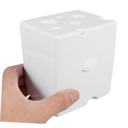 Cheese Storage Box with Flip Abs Lid, Airtight Cheese Saver for Refrigerator, White Food Storage Container for Kitchen Fridge Use, 1pcs