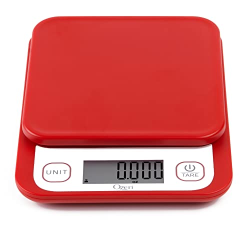 Ozeri Garden and Kitchen Scale II, with 0.1 g (0.005 oz) 420® Variable Graduation Technology® - color: Red
