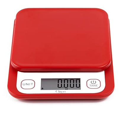 Ozeri Garden and Kitchen Scale II, with 0.1 g (0.005 oz) 420® Variable Graduation Technology® - color: Red