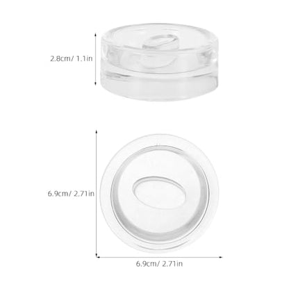 OUNONA 2pcs Fermentation Glass Weights with Easy Grip Handle, Fermenting Pickling Weights for Wide Mouth Mason Jars, 2.8 inch Vegetables Pickles Canning Tools