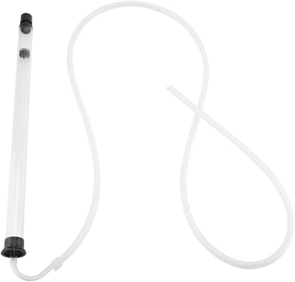 Auto Siphon Racking Cane, 14 Inch Fast Flow Wine Beer Siphon Kit Homebrew | Filter Head Helps Keep Lees Out | Clear Tube Shows Flow And Sediment | 14 Inch Reach Fits Carboys Fermenters And Aquariums