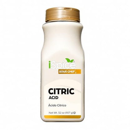 iSpice | Citric Acid | 32 oz | Bulk Size | Gourmet Spice | Kosher - size: 31.99 Ounce (Pack of 1)